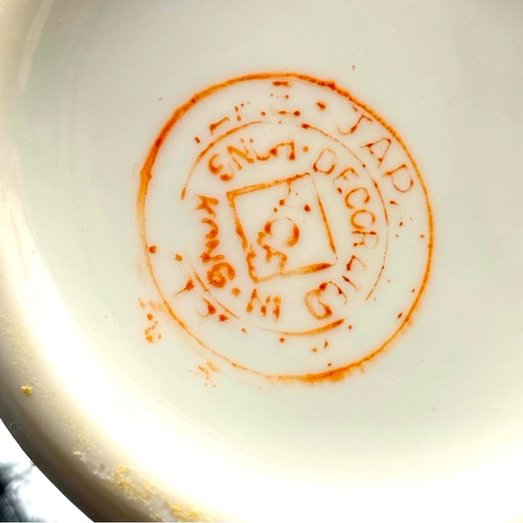 Vintage Japanese Porcelain Ginger Jar Decorated In Hong Kong Hand painted - Picture 5 of 6